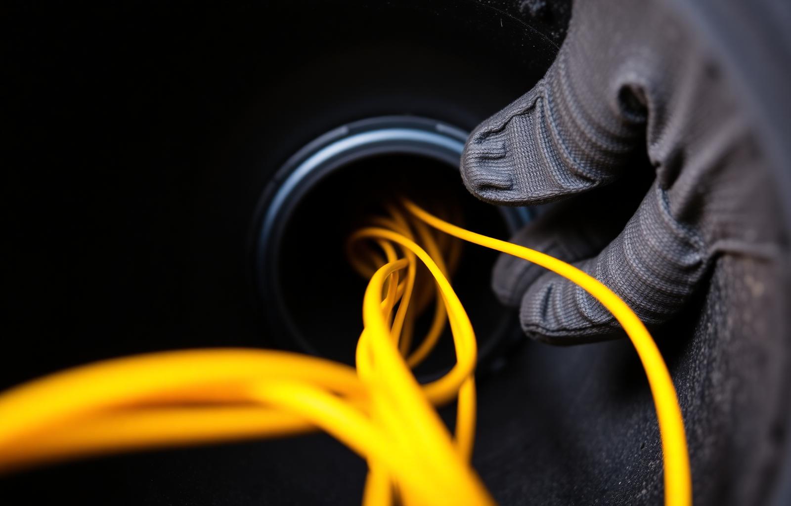 Fiber optic cable installation in conduit
